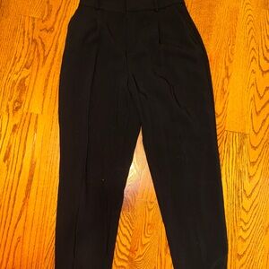 Zara Black Trousers with High-Waisted Design